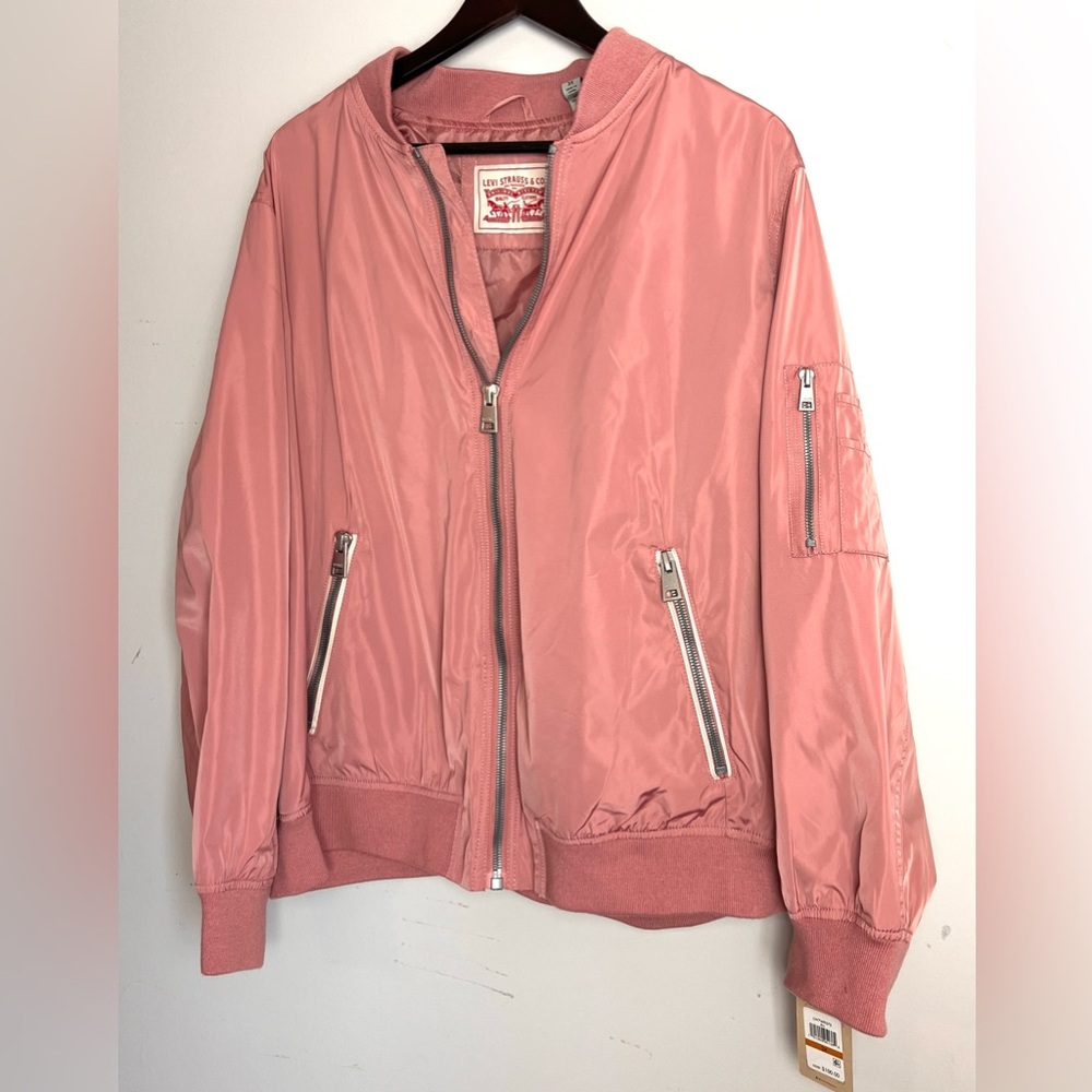 Levi's Dusty Rose Bomber Jacket NWT